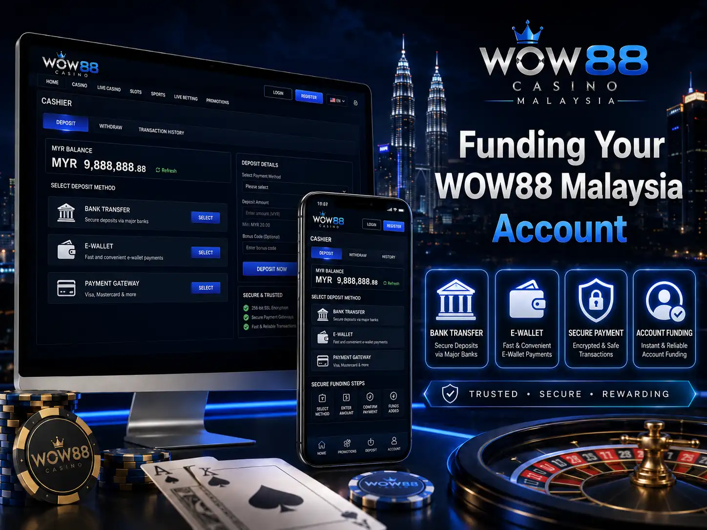 Funding Your WOW88 Malaysia Account